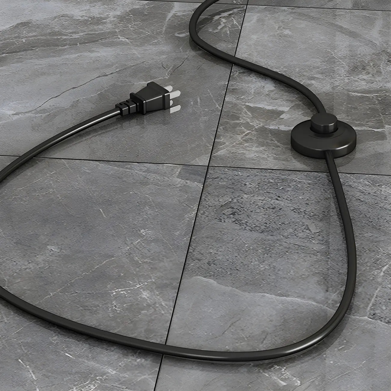 Modern Arched Floor Lamp with Adjustable Pleated Shade