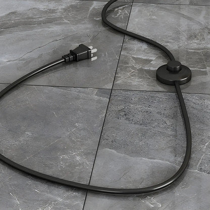 Modern Arched Floor Lamp with Adjustable Pleated Shade