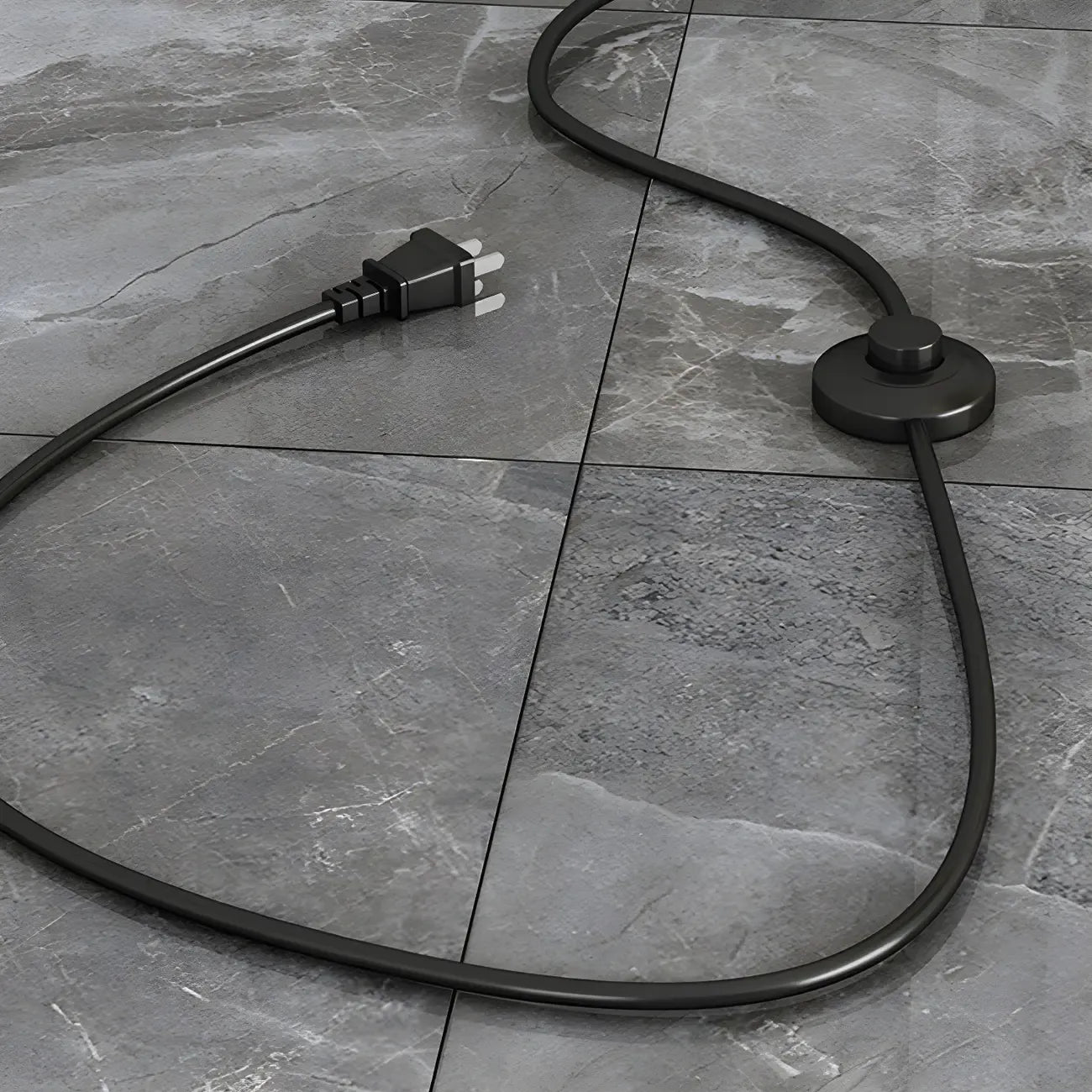 Modern Arched Floor Lamp with Adjustable Pleated Shade