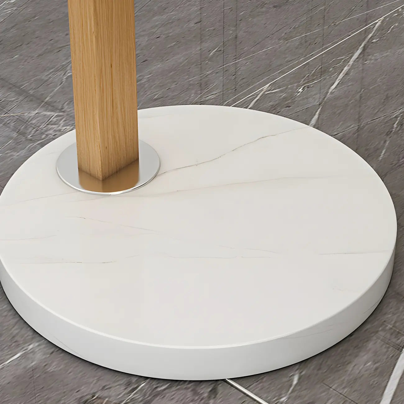 Modern Arched Floor Lamp with Adjustable Pleated Shade