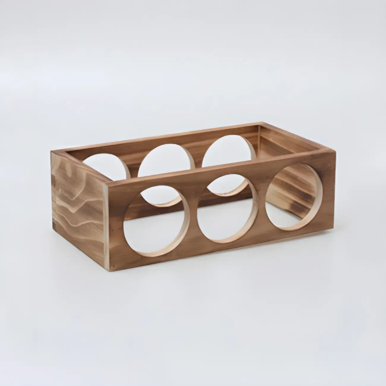 Natural Wooden Stackable Wine Rack Tabletop Wine Holder