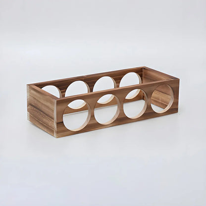 Natural Wooden Stackable Wine Rack Tabletop Wine Holder