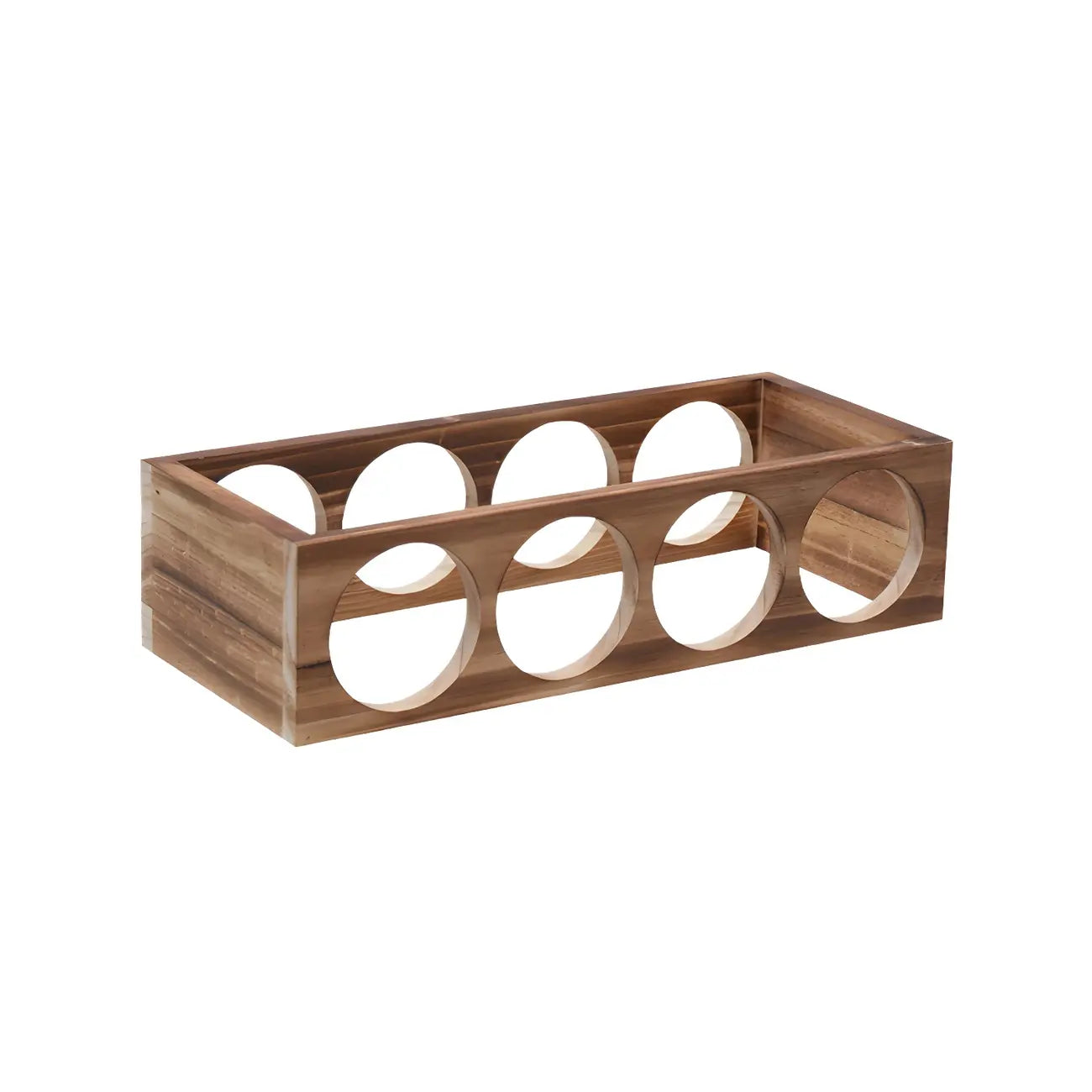 Natural Wooden Stackable Wine Rack Tabletop Wine Holder