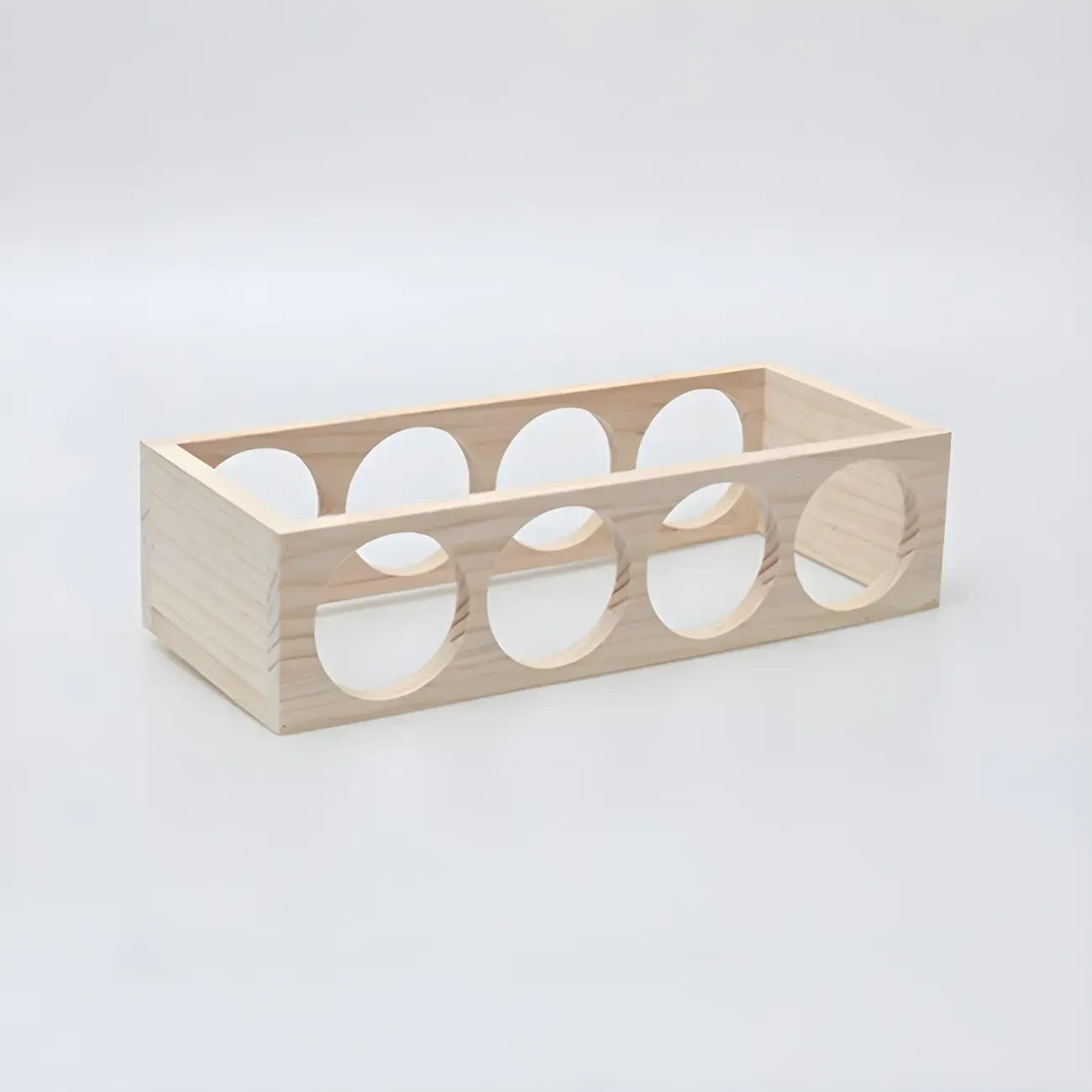 Natural Wooden Stackable Wine Rack Tabletop Wine Holder