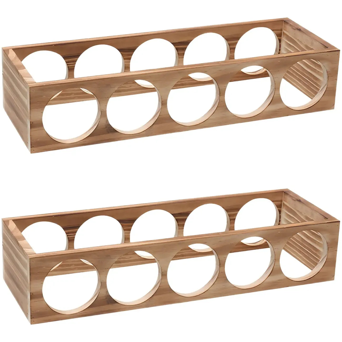 Natural Wooden Stackable Wine Rack Tabletop Wine Holder