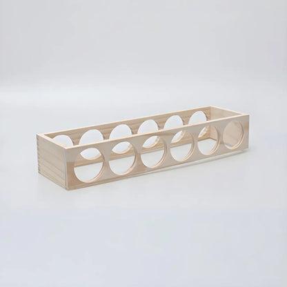 Natural Wooden Stackable Wine Rack Tabletop Wine Holder
