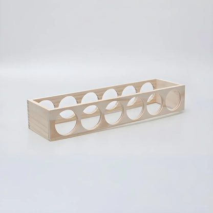 Natural Wooden Stackable Wine Rack Tabletop Wine Holder