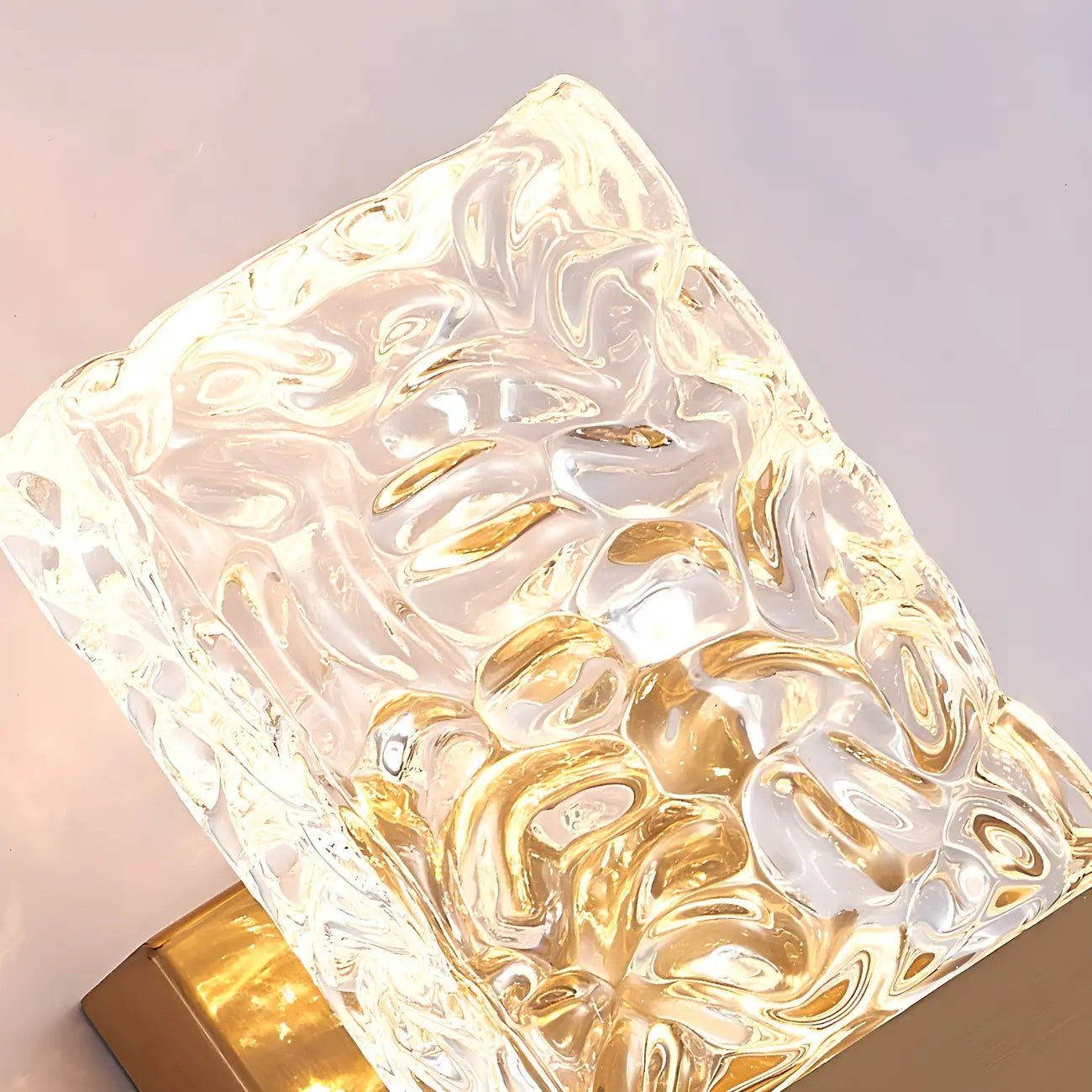 Glam Vanity Wall Light with Crystal Shades for Bathroom